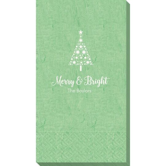 Starred Christmas Tree Bali Guest Towels